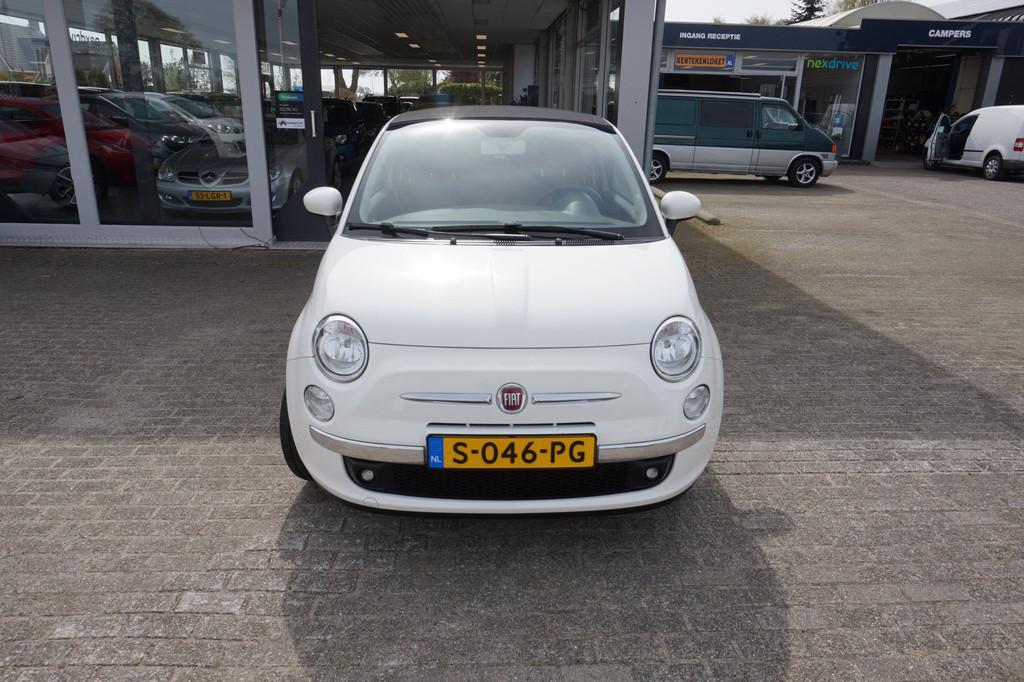 Fiat 500C 1.2 Lounge Cabrio ,90 dkm Incl nw apk/beurt & 6 mn, Stof, Gebruikt, 4 cilinders, Cabriolet