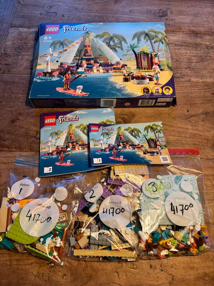 Lego Friends 41700 Strand Glamping - Gesorteerd en Compleet, Kinderen en Baby's, Speelgoed | Duplo en Lego, Zo goed als nieuw