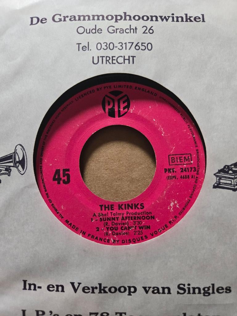 The Kinks - EP, Cd's en Dvd's, Vinyl Singles, Gebruikt, 7 inch, Ophalen of Verzenden, Pop