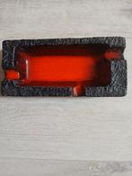 Vintage Fat Lava Asbak - Rood & Zwart Keramiek, Ophalen of Verzenden, Gebruikt, Asbak
