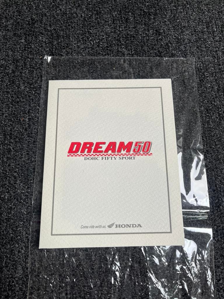 Honda Dream 50 origineel document / telefoonkaart, Ophalen of Verzenden