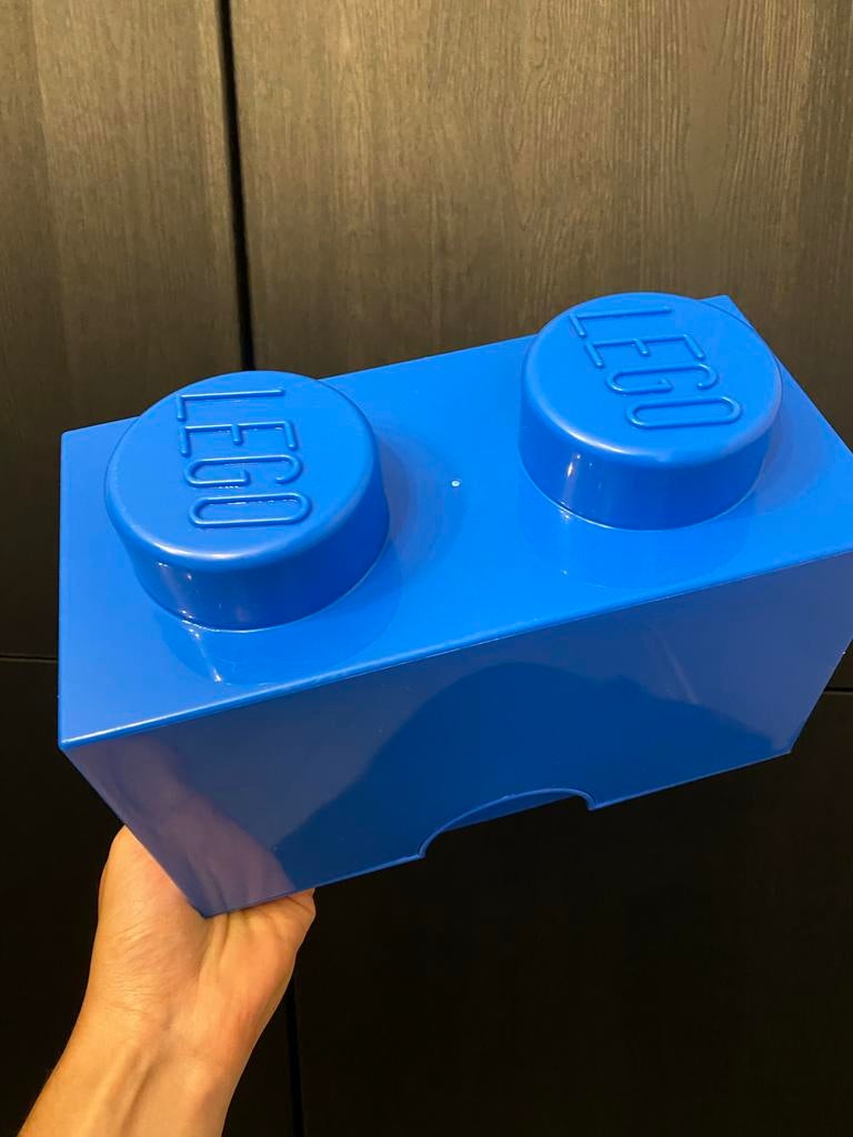 Lego opbergdoos blauw, Ophalen of Verzenden, Gebruikt, Accessoire, Lego