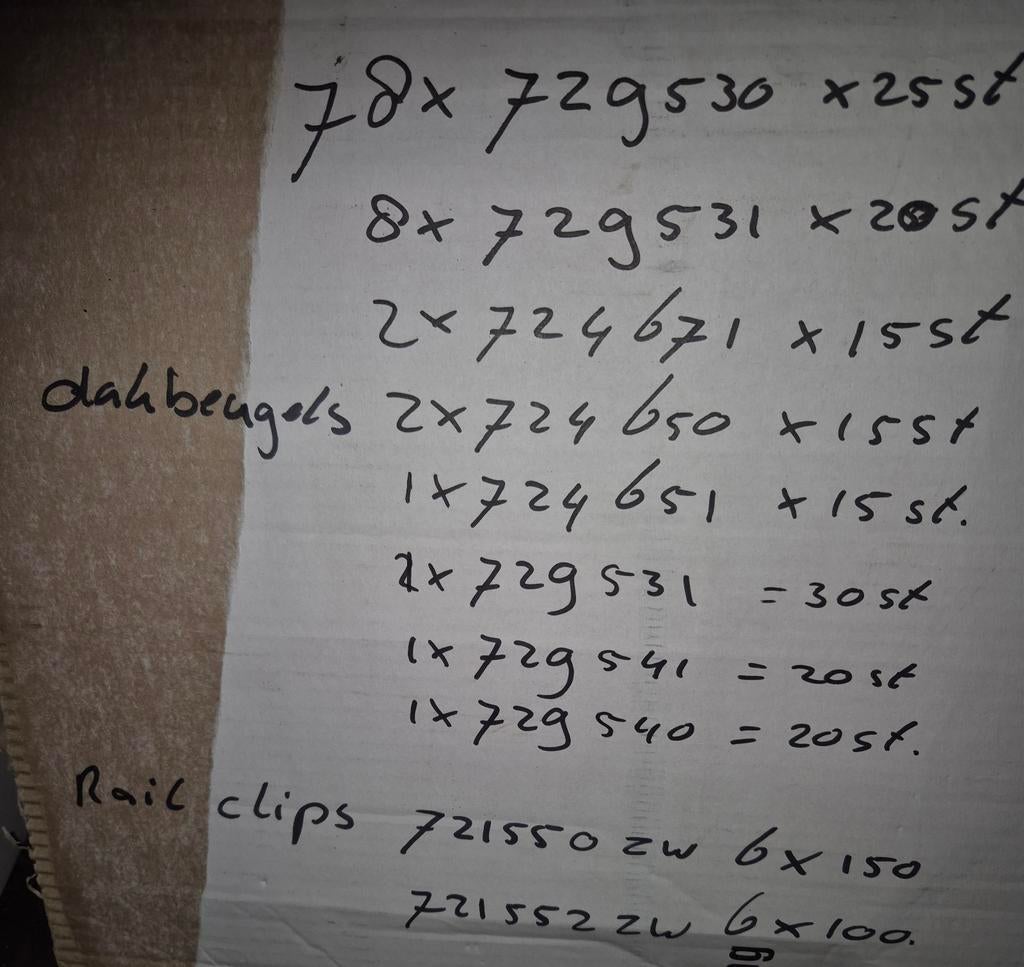 Zonnepanelen dakbeugels GROTE PARTIJ, Doe-het-zelf en Verbouw, Zonnepanelen en Toebehoren, Ophalen, Overige typen