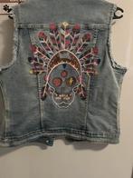 Spijkerjasje korte mouw maat s, Ophalen, Zo goed als nieuw, Maat 38/40 (M), Blauw