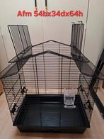 Vogelkooi met open dak, drie zitstokken en een voerbakje, Dieren en Toebehoren, Vogels | Hokken en Kooien, Ophalen, Metaal, Vogelkooi