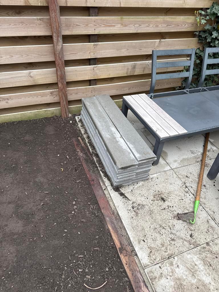 Opsluitbanden 100x5x14,5cm - Nieuw en Gebruikt, Tuin en Terras, Tegels en Klinkers, Ophalen of Verzenden, Nieuw, Beton, Overige typen