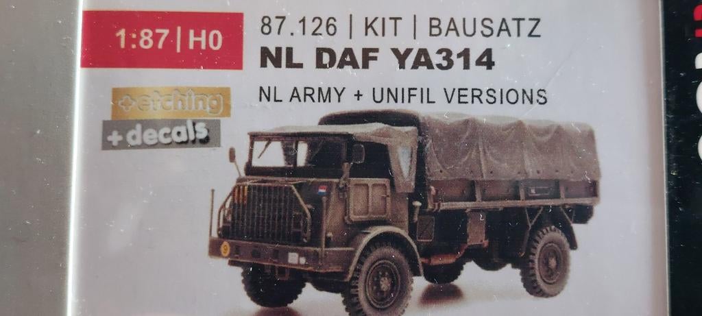 H0LK 0307 ARTITEC LEGERVOERTUIGEN BOUWKITS 1/87, Hobby en Vrije tijd, Modelauto's | 1:87, Ophalen of Verzenden, Nieuw, Bus of Vrachtwagen