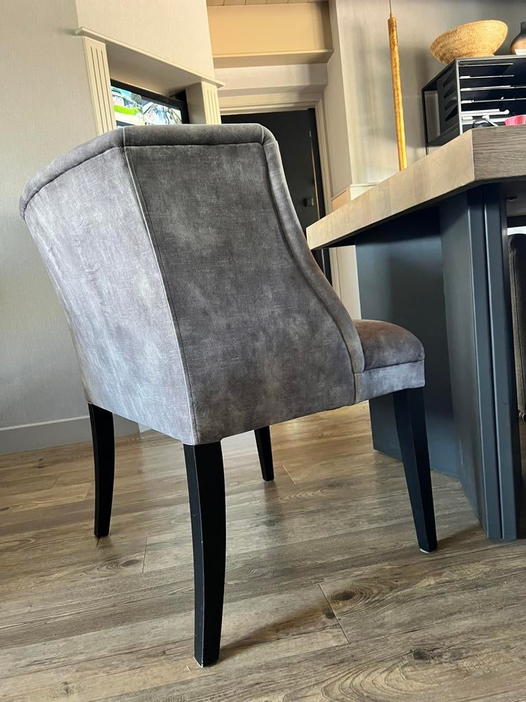Showroom fauteuil (3 aanwezig) v Olav grijs / groen br69cm, Huis en Inrichting, Fauteuils, Ophalen, Minder dan 75 cm, Stof, 50 tot 75 cm