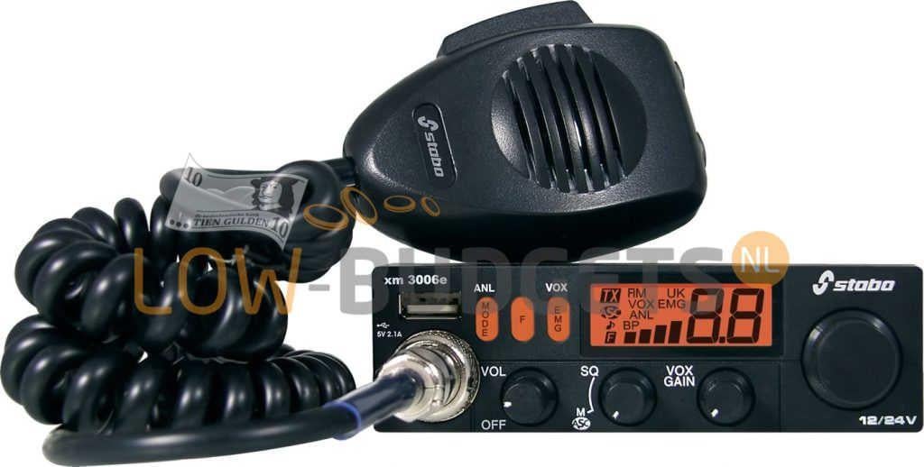 Stabo XM 3006E Mobilofoon met VOX en USB Aansluiting, Verzenden