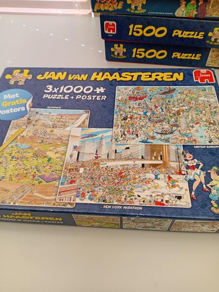 3x 1000 jan van haasteren, Hobby en Vrije tijd, Denksport en Puzzels, Ophalen, 500 t/m 1500 stukjes, Gebruikt