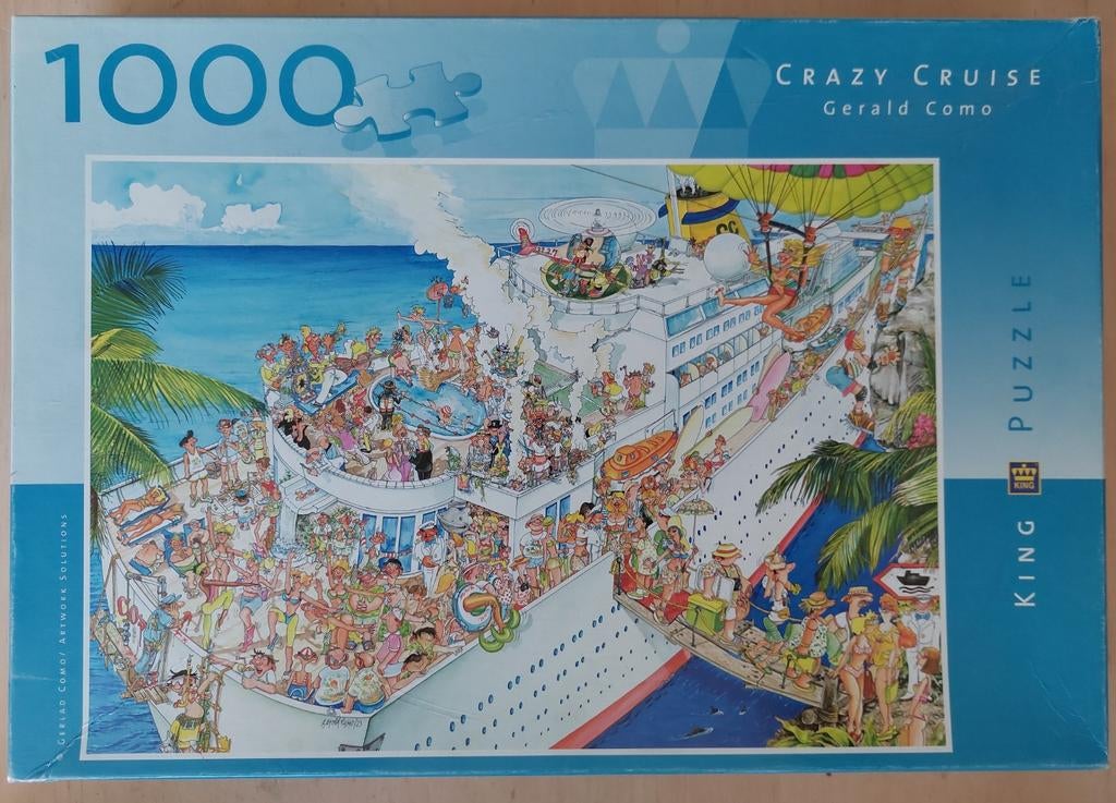 Crazy Cruise puzzel, 1000 stukjes, Hobby en Vrije tijd, Ophalen, 500 t/m 1500 stukjes, Gebruikt, Legpuzzel