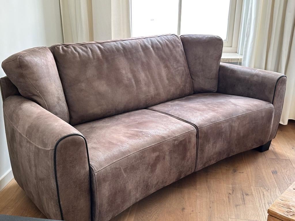 Leather Sofas, 2 and 3 seater matching set, Ophalen, 250 tot 300 cm, Zo goed als nieuw, Modern