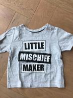 leuk zgan lichtgrijs shirt met korte mouw 86, Kinderen en Baby's, Ophalen of Verzenden, Zo goed als nieuw, Mini Rebel, Jongetje