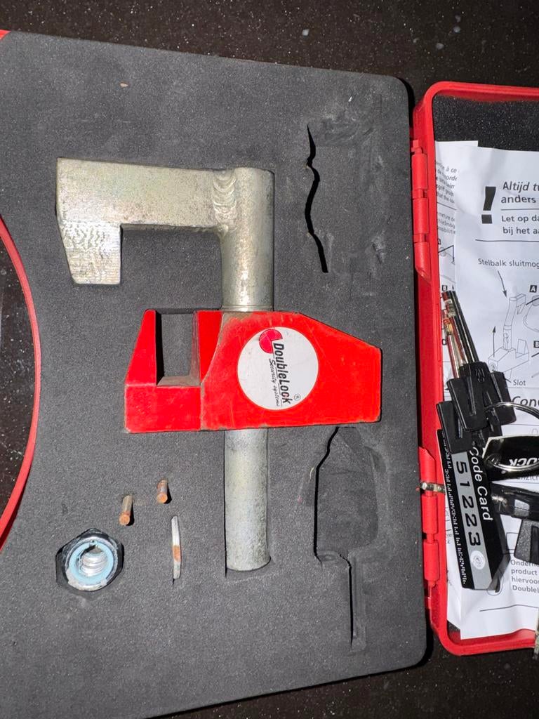 Caravanslot DoubleLock Compact Eagle SCM gekeurd disselslot, Ophalen of Verzenden, Gebruikt