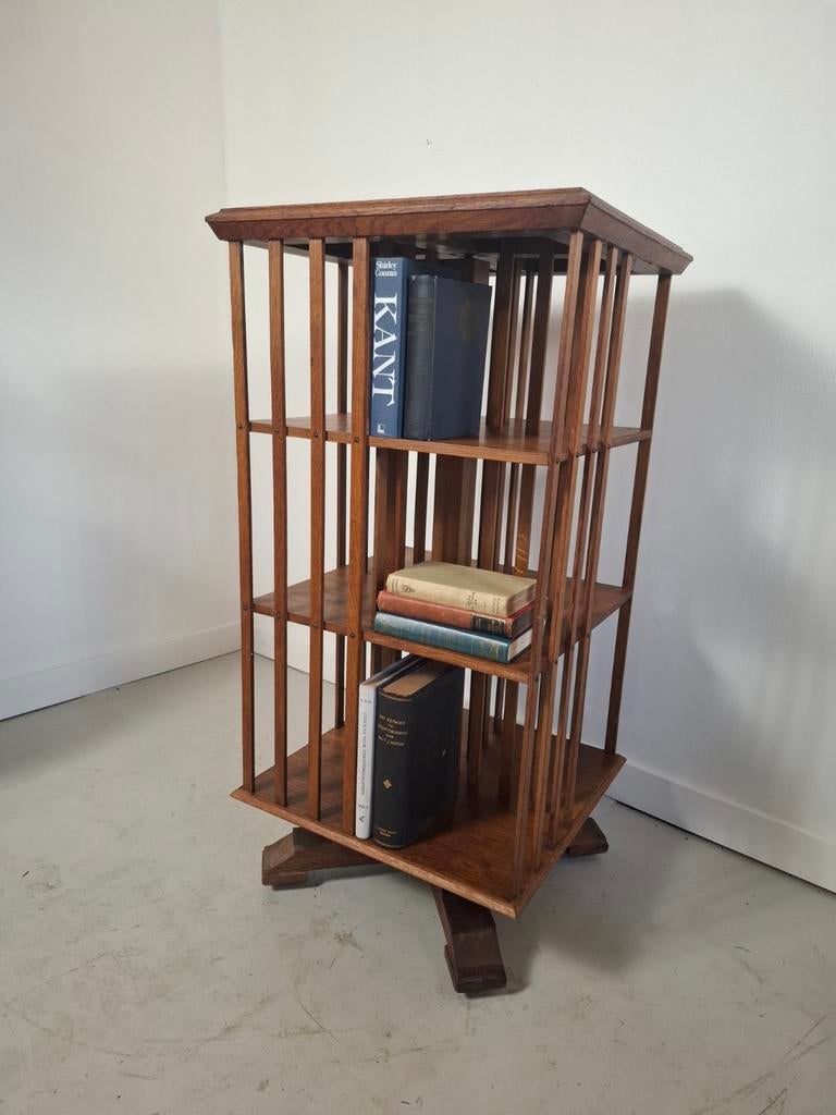 Antieke boekenkast vintage boekenmolen, Huis en Inrichting, Kasten | Boekenkasten, Ophalen, 25 tot 50 cm, 50 tot 100 cm, Minder dan 100 cm