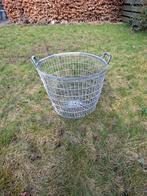 Grote ijzeren aardappel mand - vintage look, Huis en Inrichting, Woonaccessoires | Schalen en Manden, Ophalen