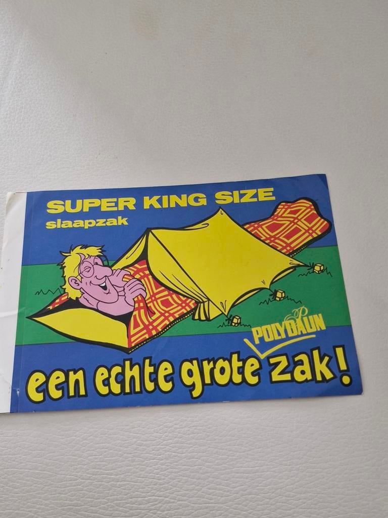 G 137 Vintage Sticker Polydaun Super King Size Slaapzak, Ophalen of Verzenden, Gebruikt