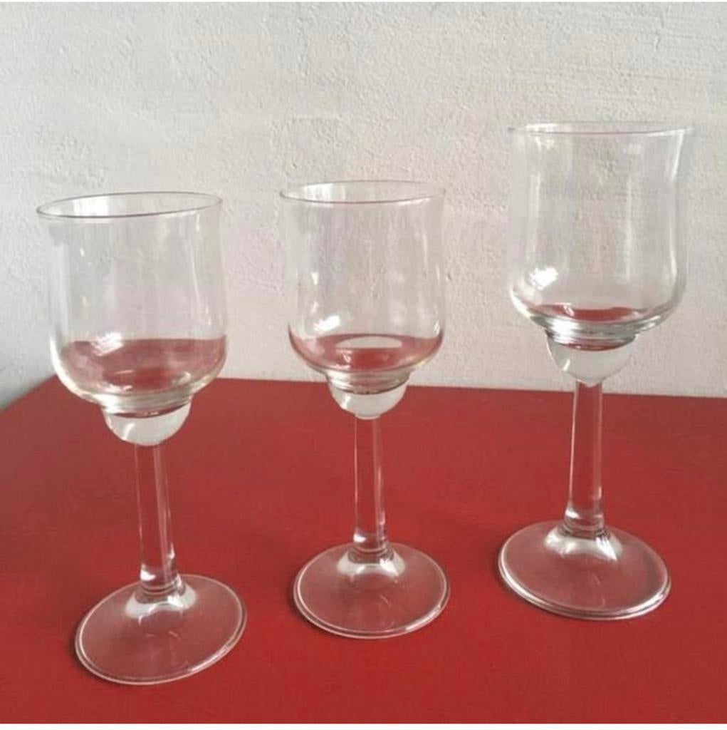 Vintage Royal Leerdam Ambassador wijnglazen set diverse, Ophalen of Verzenden, Nieuw, Overige typen
