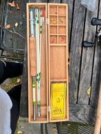 Vintage Glasvezel Reisset in Houten Kist, Ophalen, Gebruikt