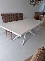 Eettafel kruispoot 223x100 cm 140 eu, Huis en Inrichting, Tafels | Eettafels, 200 cm of meer, Zo goed als nieuw, Rechthoekig, 50 tot 100 cm