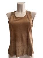 Ibana top leer S, Bruin, Ophalen of Verzenden, Zo goed als nieuw, Lange mouw