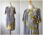 Lizzy & Coco - mooie jurk / geel zwart wit / maat S, Kleding | Dames, Jurken, Verzenden, Geel, Maat 36 (S), Boven de knie