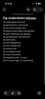 Zip onderdelen, Fietsen en Brommers, Brommeronderdelen | Scooters, Ophalen of Verzenden, Zo goed als nieuw, Overige typen, Piaggio