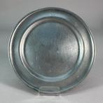 Antiek tinnen bordje, 19e eeuw.  In uitstekende staat, Ophalen of Verzenden