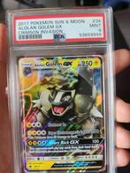 PSA 9 Alolan Golem GX Crimson invasion, Hobby en Vrije tijd, Verzamelkaartspellen | Pokémon, Ophalen of Verzenden, Zo goed als nieuw