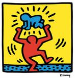 Keith Haring - Baby Overhead - Fine Art Drukgesign., Antiek en Kunst, Kunst | Litho's en Zeefdrukken, Ophalen of Verzenden