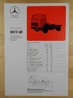 Mercedes 1017 F AF 1976 Brandweer Brochure 1017F 1017AF, Ophalen, Mercedes, Zo goed als nieuw, Mercedes-Benz
