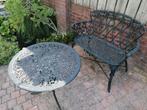 Bistro set, Tuin en Terras, Tuinsets en Loungesets, Gebruikt, Bank, Tuinset, Ophalen