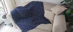 Pauwblauwe voile sjaal, Ophalen of Verzenden, Zo goed als nieuw, Maat 46/48 (XL) of groter, Sjaal
