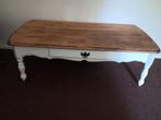 retro vintage landelijk gepimpte salontafel met laadje, Ophalen, Gebruikt, 100 tot 150 cm, 50 tot 100 cm