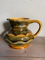 FRANSE BARBOTINE MAJOLICA WATERKAN SARREGUEMINE, Antiek en Kunst, Antiek | Keramiek en Aardewerk, Ophalen of Verzenden