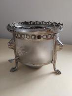 Antieke Rechaud met Leeuwenkoppen, Antiek en Kunst, Antiek | Glas en Kristal, Ophalen