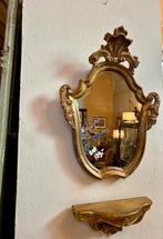Antieke kuif spiegel set, goud, leuk voor op het toilet, Ophalen, Minder dan 100 cm