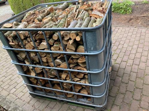 Haardhout mix berk met wat wilg en vogelkers, Tuin en Terras, Haardhout, Blokken, Overige houtsoorten, Minder dan 3 m³, Ophalen