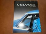 Folder Volvo 240 lak en bekleding 1983, Ophalen of Verzenden