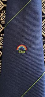 CDA stropdas met regenboog politiek, Ophalen of Verzenden, Nieuw, Blauw