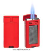 XIKAR SIGAARAANSTEKER - ION DOUBLE JETFLAME - ROOD     sas55, Verzenden, Nieuw, Aansteker