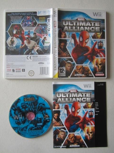 Marvel Ultimate Alliance Nintendo Wii, Spelcomputers en Games, Games | Nintendo Wii, Zo goed als nieuw, Avontuur en Actie, 1 speler