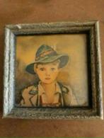 3 schattige oude schilderijtjes, Ophalen of Verzenden