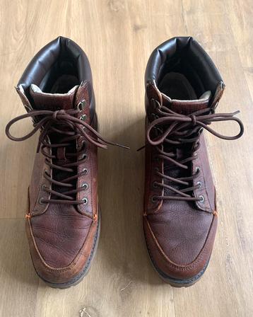 HUB stoere donkerbruine hoge heren veterschoen boots maat 43 beschikbaar voor biedingen
