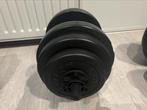 Dumbell set met kunstof en beton 14KG, Sport en Fitness, Ophalen of Verzenden, Zo goed als nieuw, Dumbbell