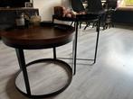 2 Salon Tafeltjes - Nesting Tables, Huis en Inrichting, Tafels | Bijzettafels, Ophalen, Minder dan 45 cm, Minder dan 55 cm, Rond