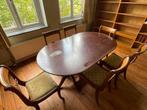Antieke ovalen tafel met 6 stoelen - ophalen in Maasbracht, Antiek en Kunst, Ophalen