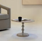 Beige Scandinavische Salontafel, Ophalen, Zo goed als nieuw, Rond, 50 tot 100 cm