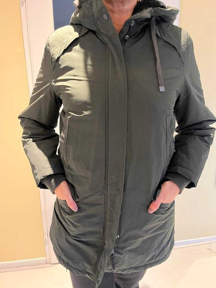 WE Winterjas Donkergroen XL, Kleding | Dames, Jassen | Winter, Gedragen, Groen, Ophalen of Verzenden