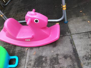 Roze Little Tikes Schommelpaard beschikbaar voor biedingen